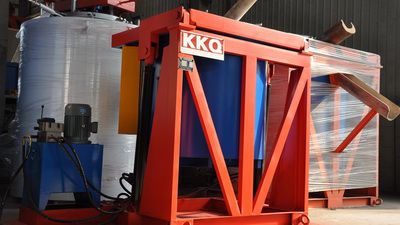 可倾坩埚快速熔铝炉